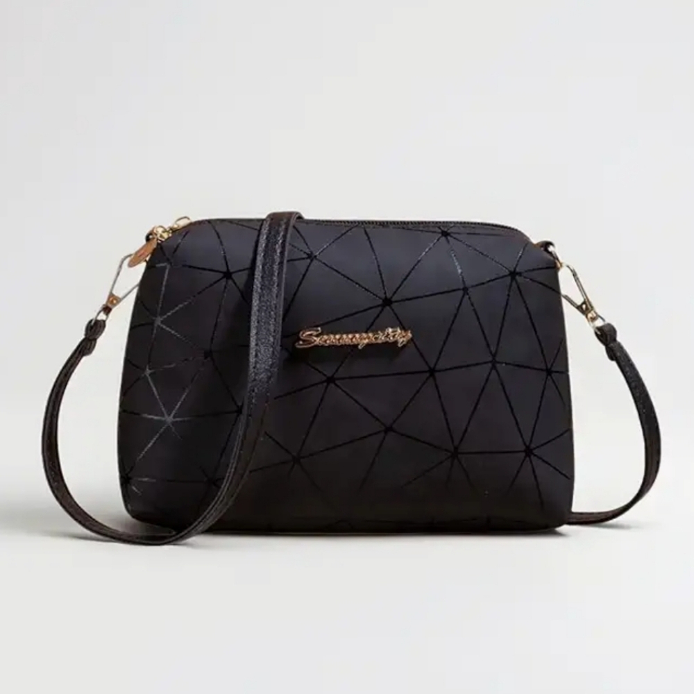 Womens Geometric Pattern Sling‎ Bag Crossbody Shoulder Adjustable Strap Purse